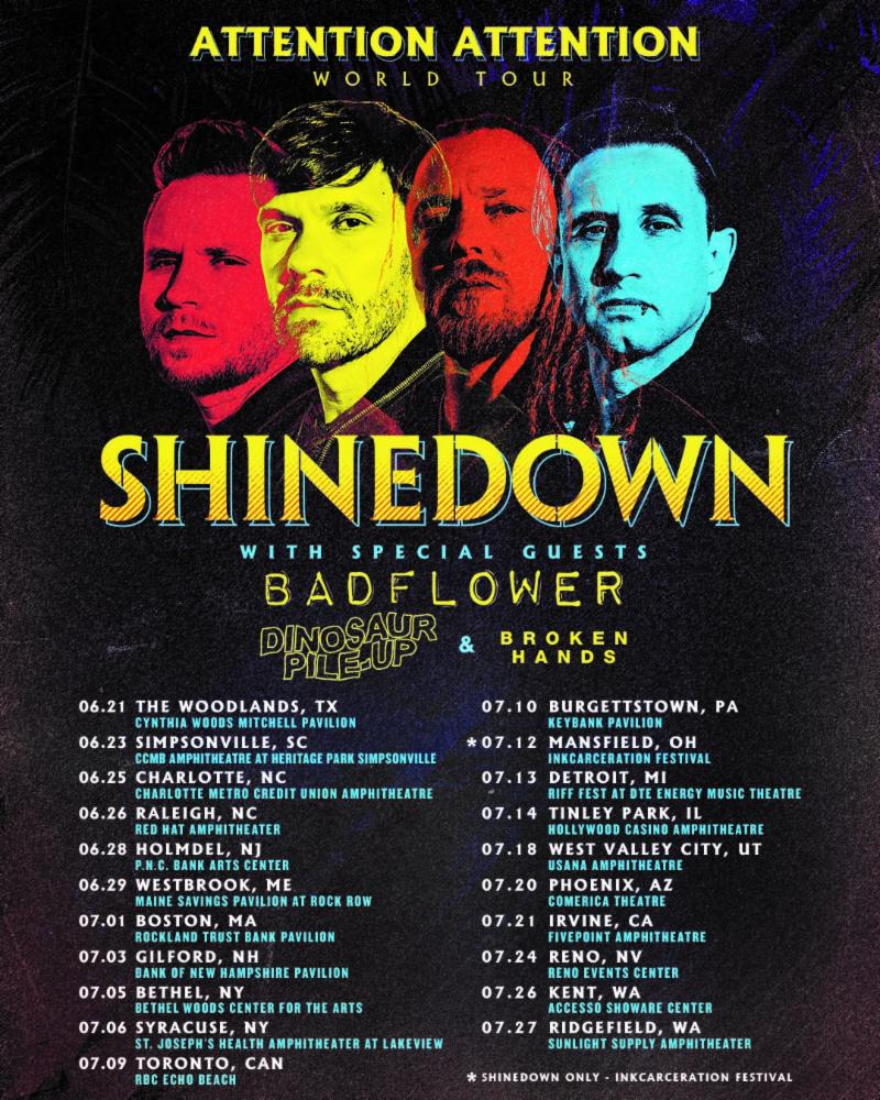 Shinedown Announce Summer Tour Dates Loud Hailer Magazine